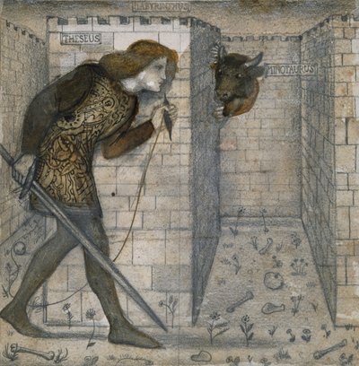 Disegno per Piastrella da Edward Burne Jones
